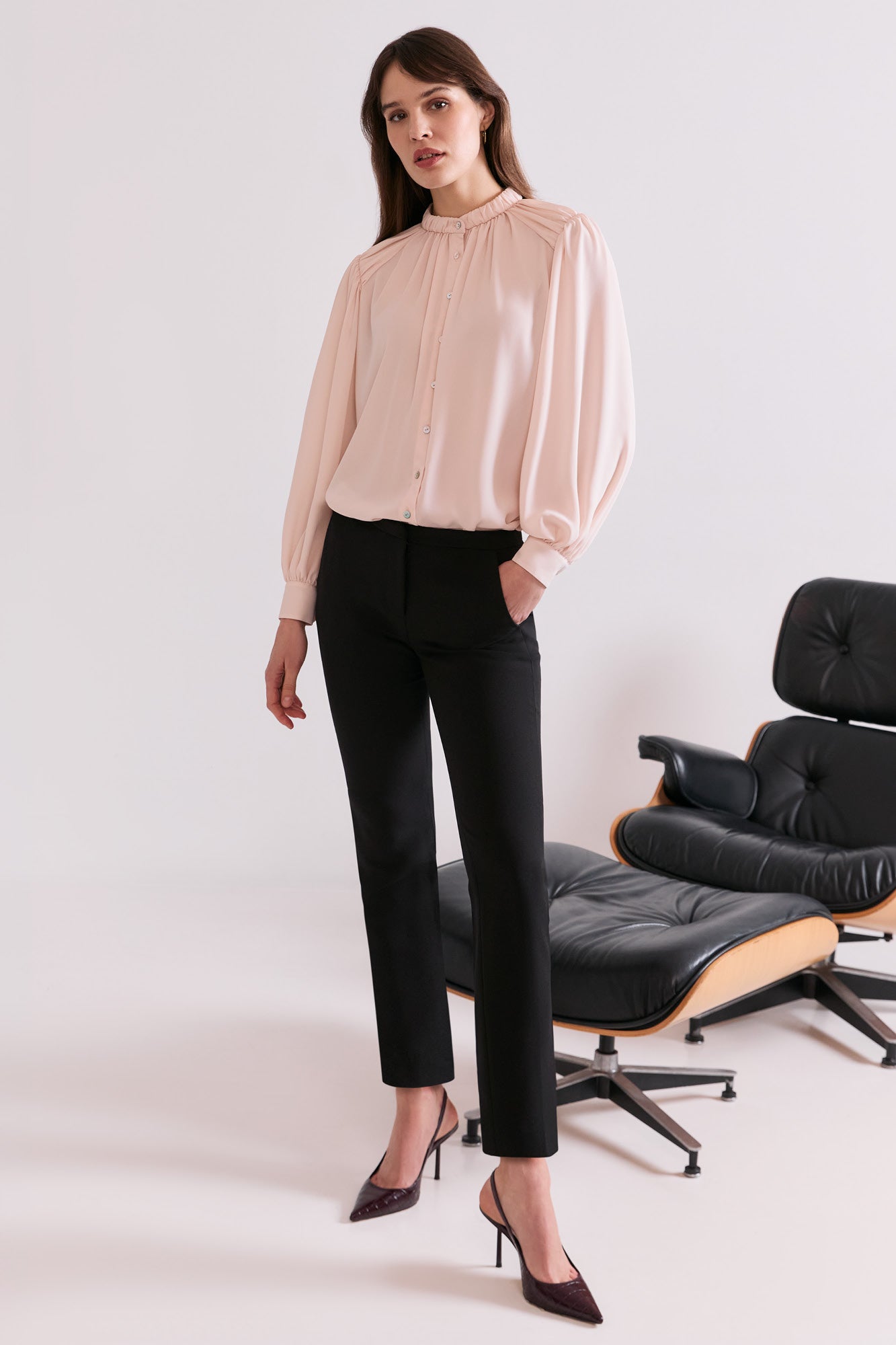 Clarence Black Performance Tailoring Trousers