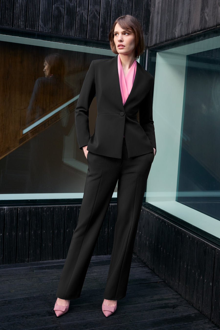 Newton Black Performance Tailoring Trousers