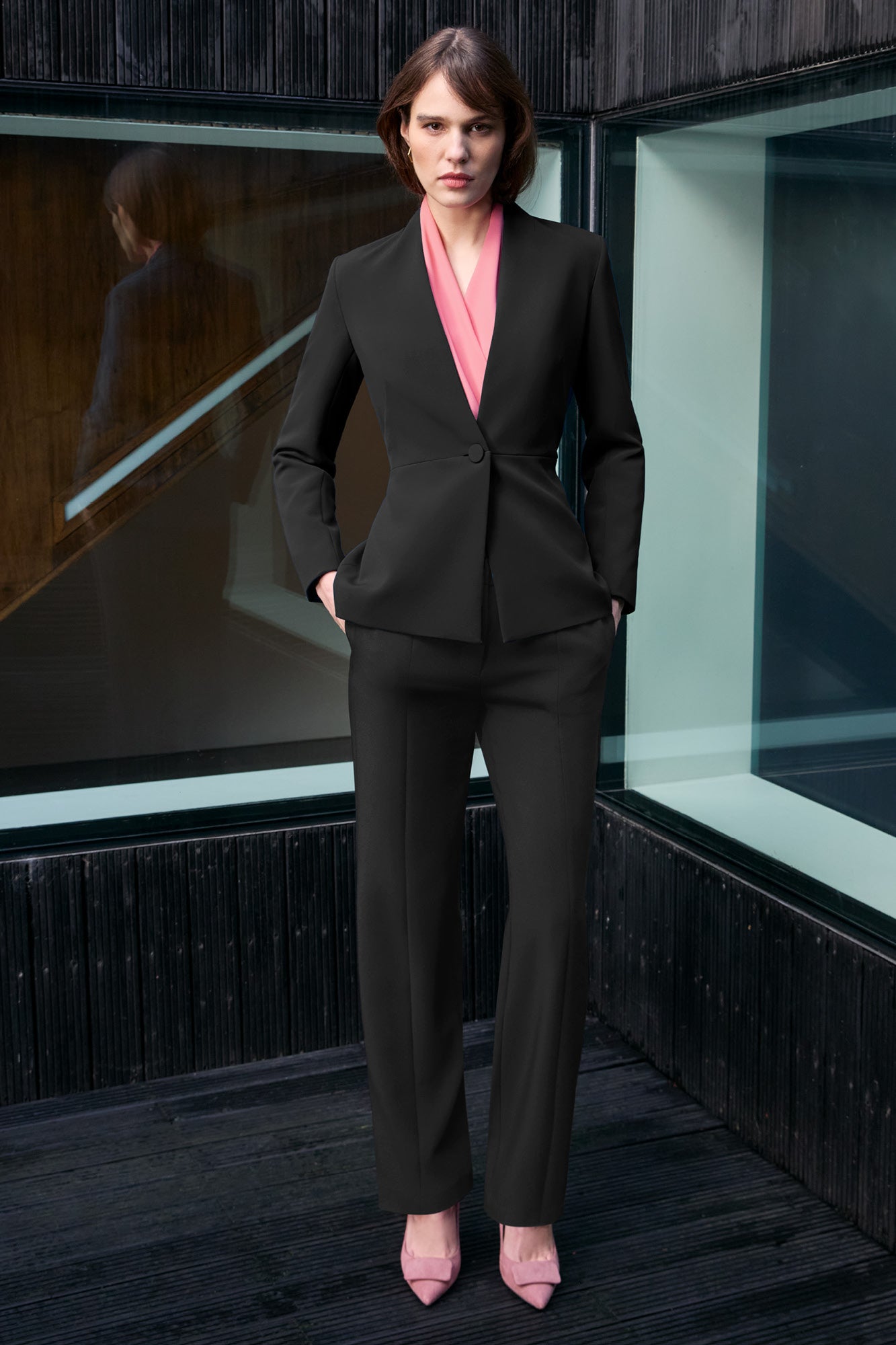 Newton Black Performance Tailoring Trousers