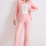 Alton Pink Linen Blend Trousers