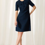 Charlwood Navy Jacquard Dress