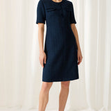 Charlwood Navy Jacquard Dress