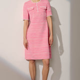Charlwood Pink Jacquard Dress