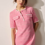 Charlwood Pink Jacquard Dress