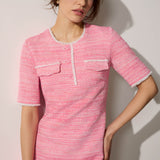 Charlwood Pink Jacquard Dress
