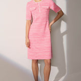 Charlwood Pink Jacquard Dress