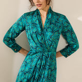 Chatham Turquoise Print Dress