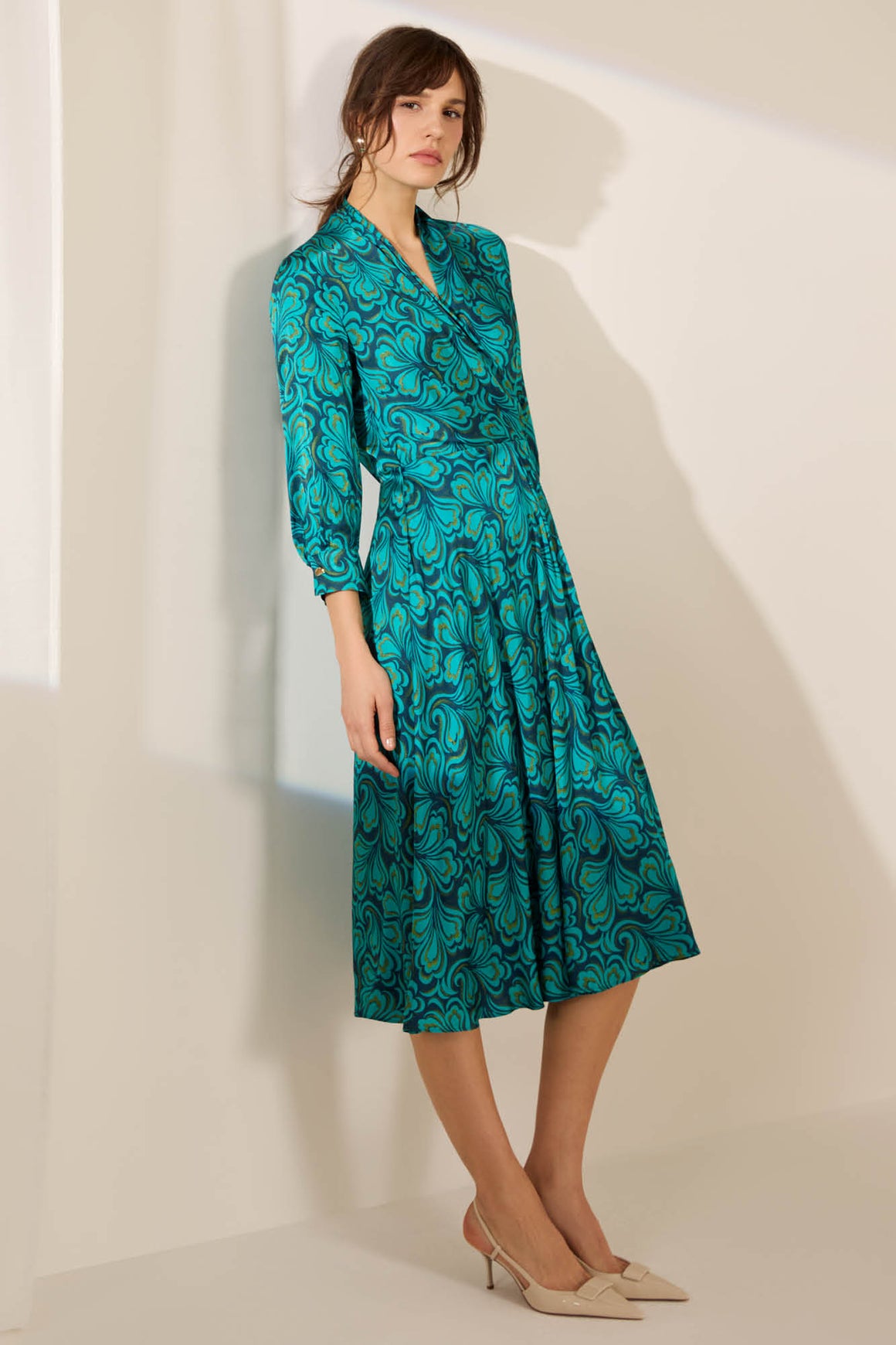 Chatham Turquoise Print Dress