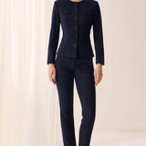 Connaught Navy Pique Jacket