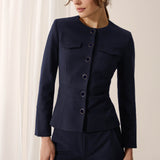 Connaught Navy Pique Jacket