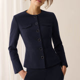 Connaught Navy Pique Jacket