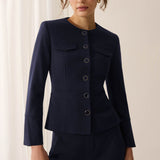 Connaught Navy Pique Jacket