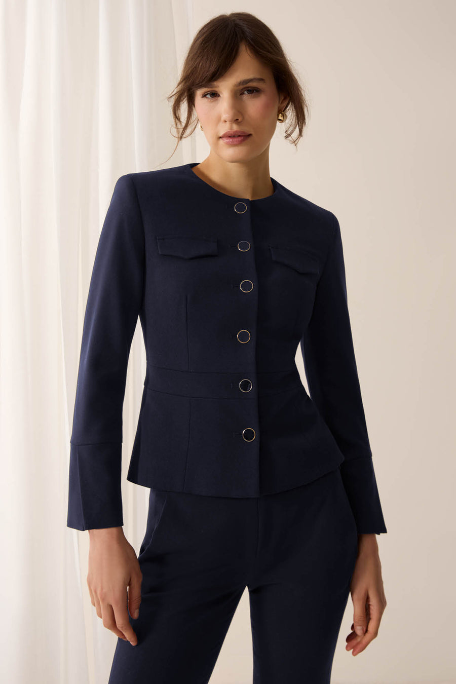 Connaught Navy Pique Jacket