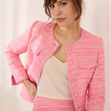 Connaught Pink Jacquard Jacket