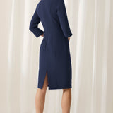 Folkestone Navy Performance Tailoring Dress