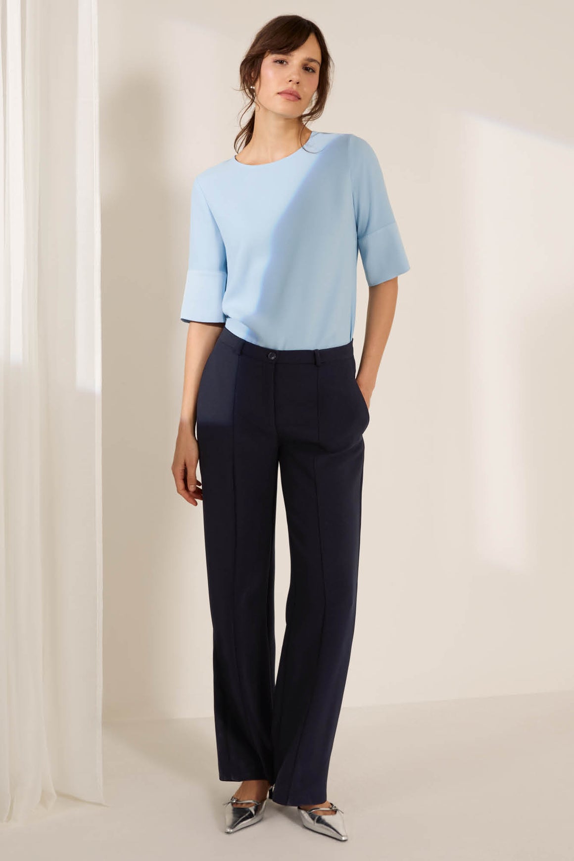 Alton Navy Performance Tailoring Trousers