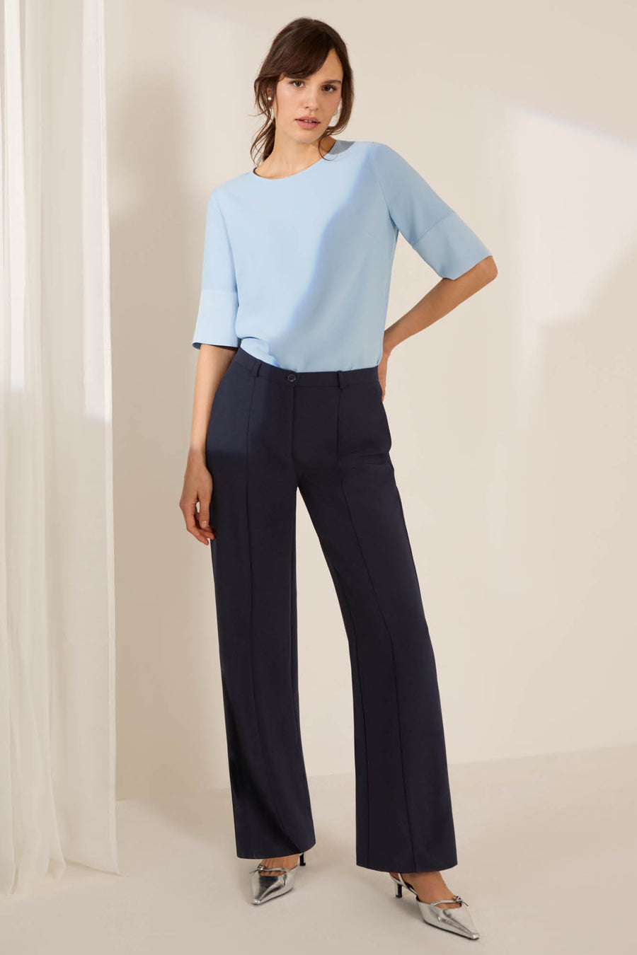 Alton Navy Performance Tailoring Trousers