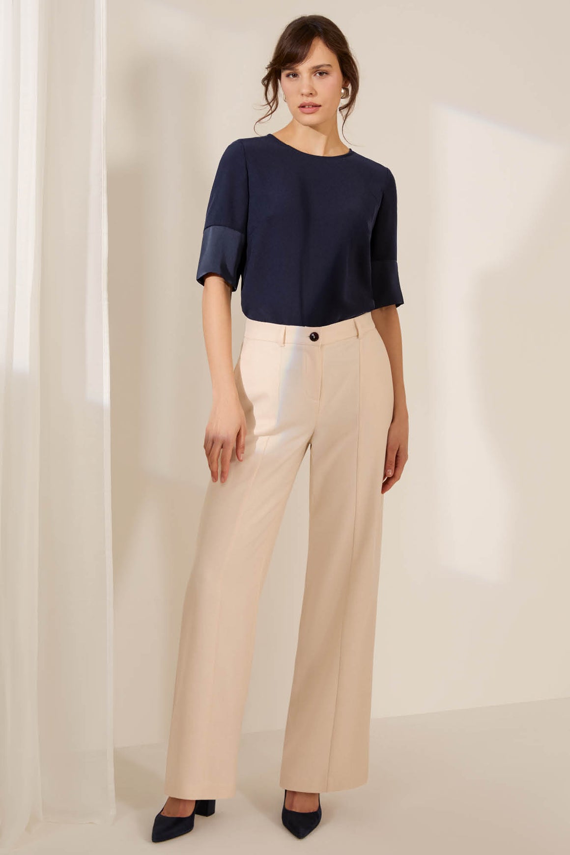 Alton Cream Twill Trouser