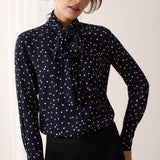 Langley Spot Print Blouse