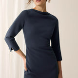 Lambrook Navy Performance Tailoring Dress
