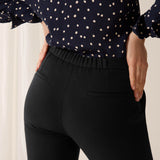 Davos Black Pique Trousers