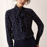 Langley Spot Print Blouse