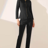 Davos Black Performance Tailoring Trousers