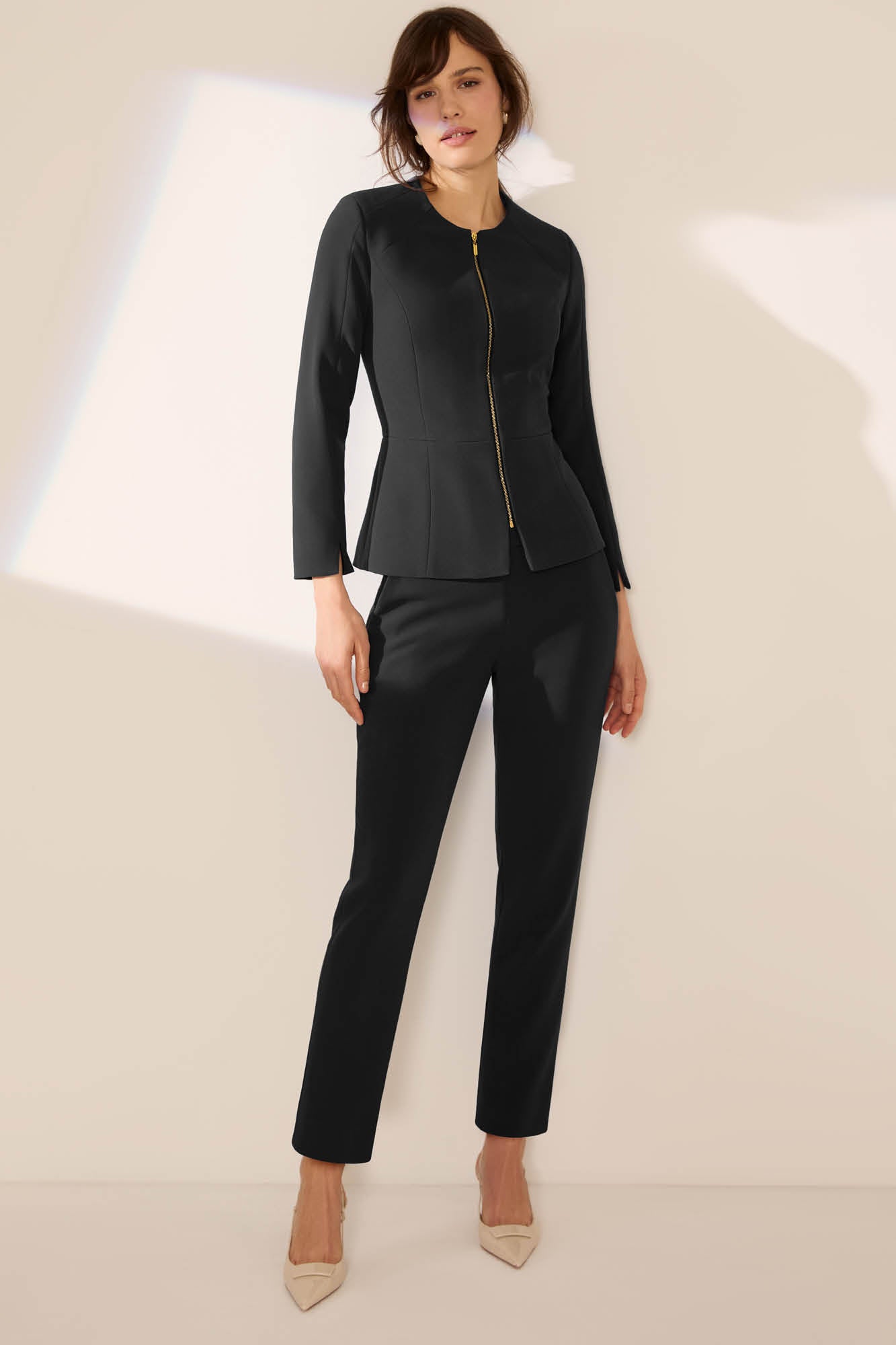 Davos Black Performance Tailoring Trousers