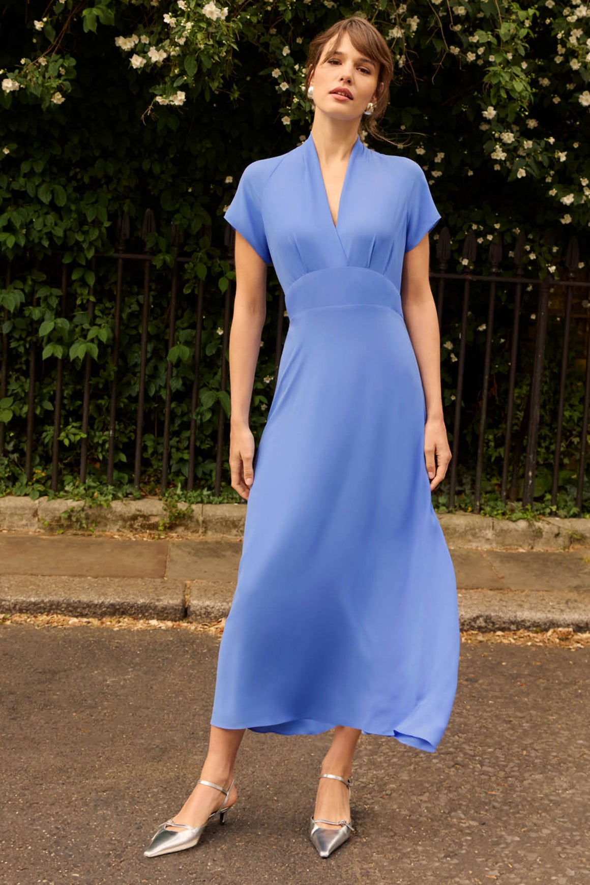 Flora Cornflower Blue Dress