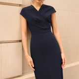 Manhattan Navy Performance Tailoring Dress