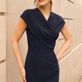 Manhattan Navy Performance Tailoring Dress