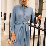 Oxberry Sandwash Blue Dress