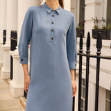 Oxberry Sandwash Blue Dress