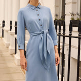 Oxberry Sandwash Blue Dress