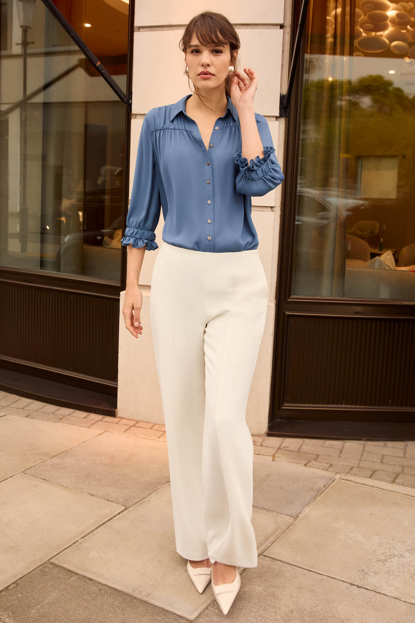 Harlequin Cream Trousers