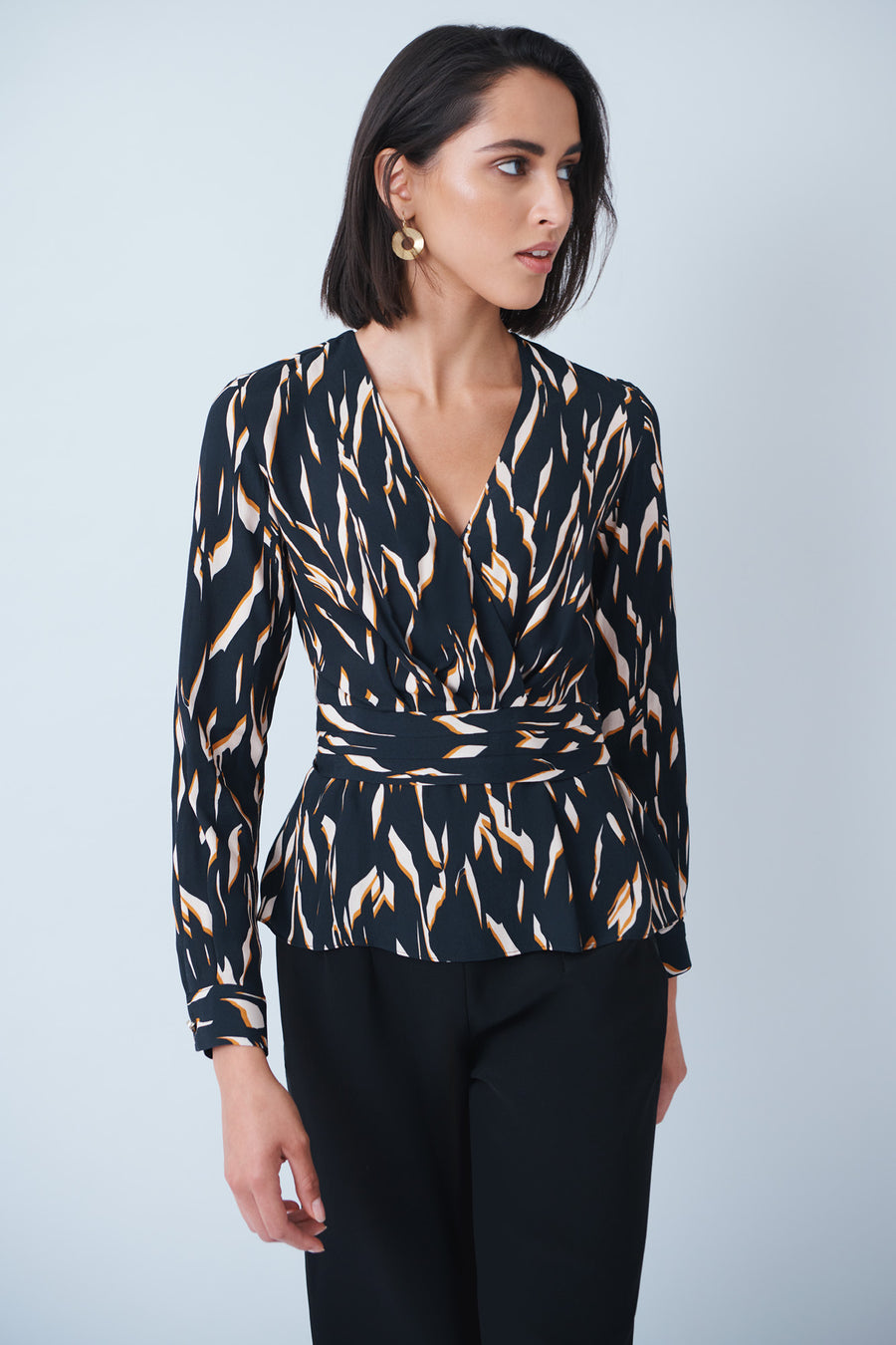 Whistler Shadow Print Blouse