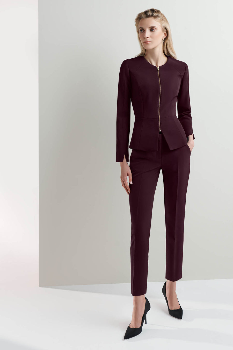 Clarence Aubergine Trousers