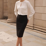 Suzy Black Performance Tailoring Skirt