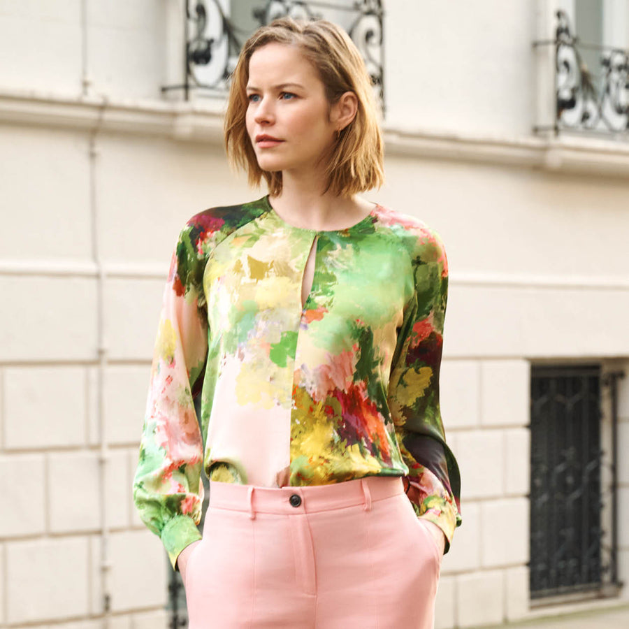 Toulouse Painterly Print Top