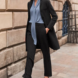 Cambridge Black Wool Blend Coat