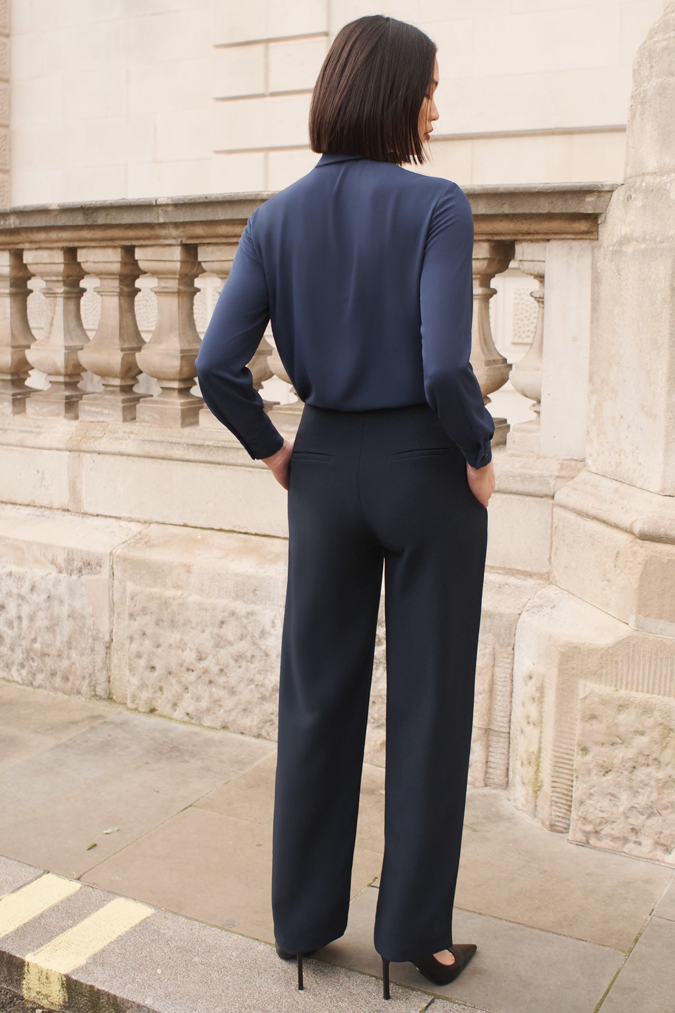Harlequin Navy Performance Tailoring Trousers