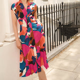 Yarmouth Modernist Print Dress