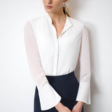 Suzy Navy Performance Tailoring Skirt