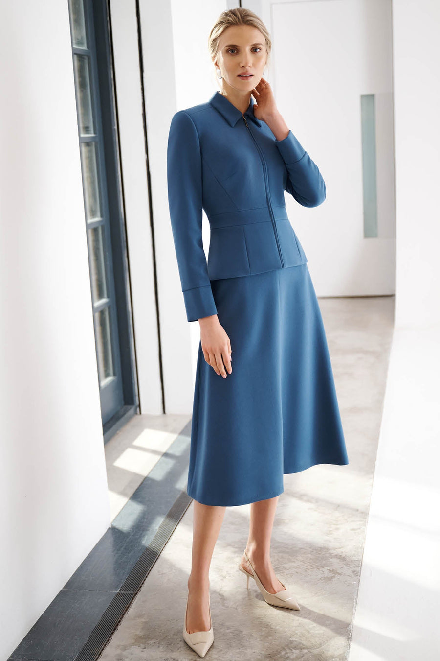 Felsham Turner Blue Skirt