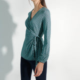 Camden Summer Geo Print Jersey Top