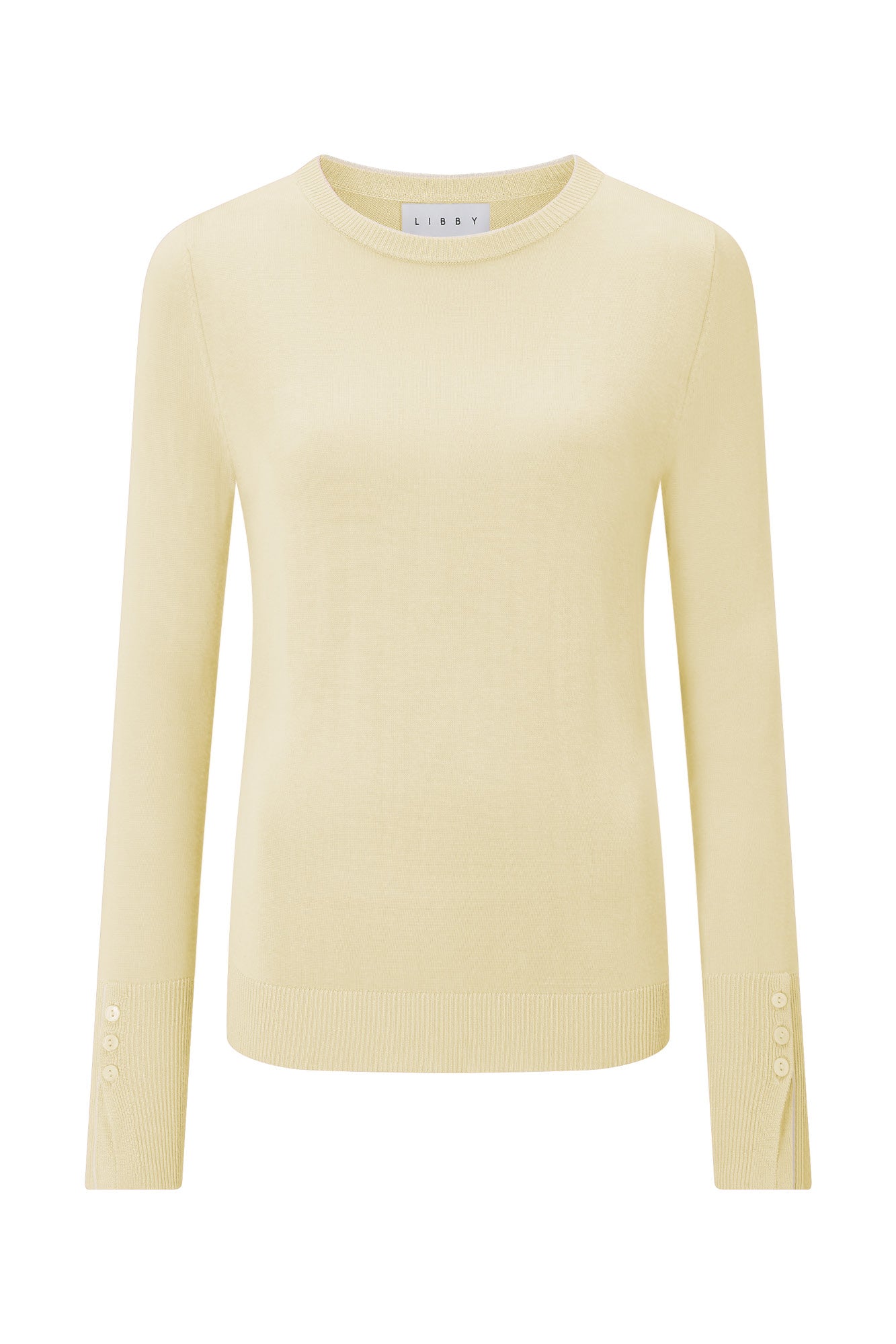 Maddy Pale Yellow and Ivory Jumper