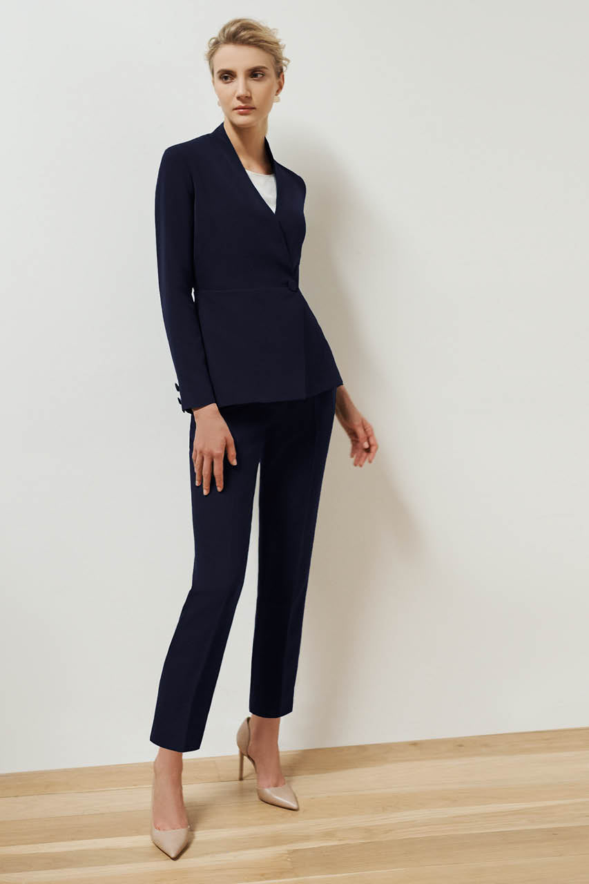 Brompton Navy Suiting Jacket Libby London