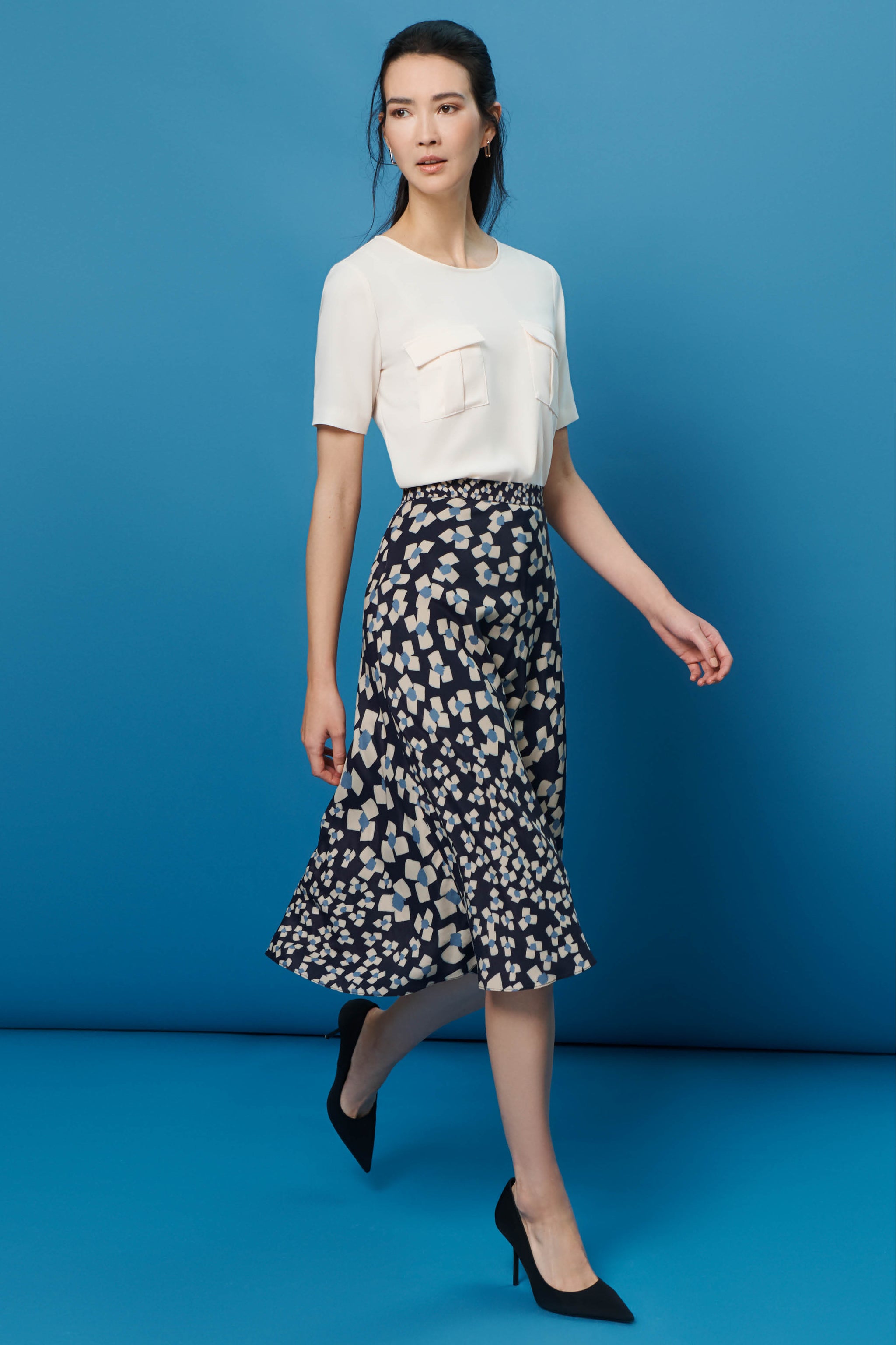 Felsham Shapes Print Skirt