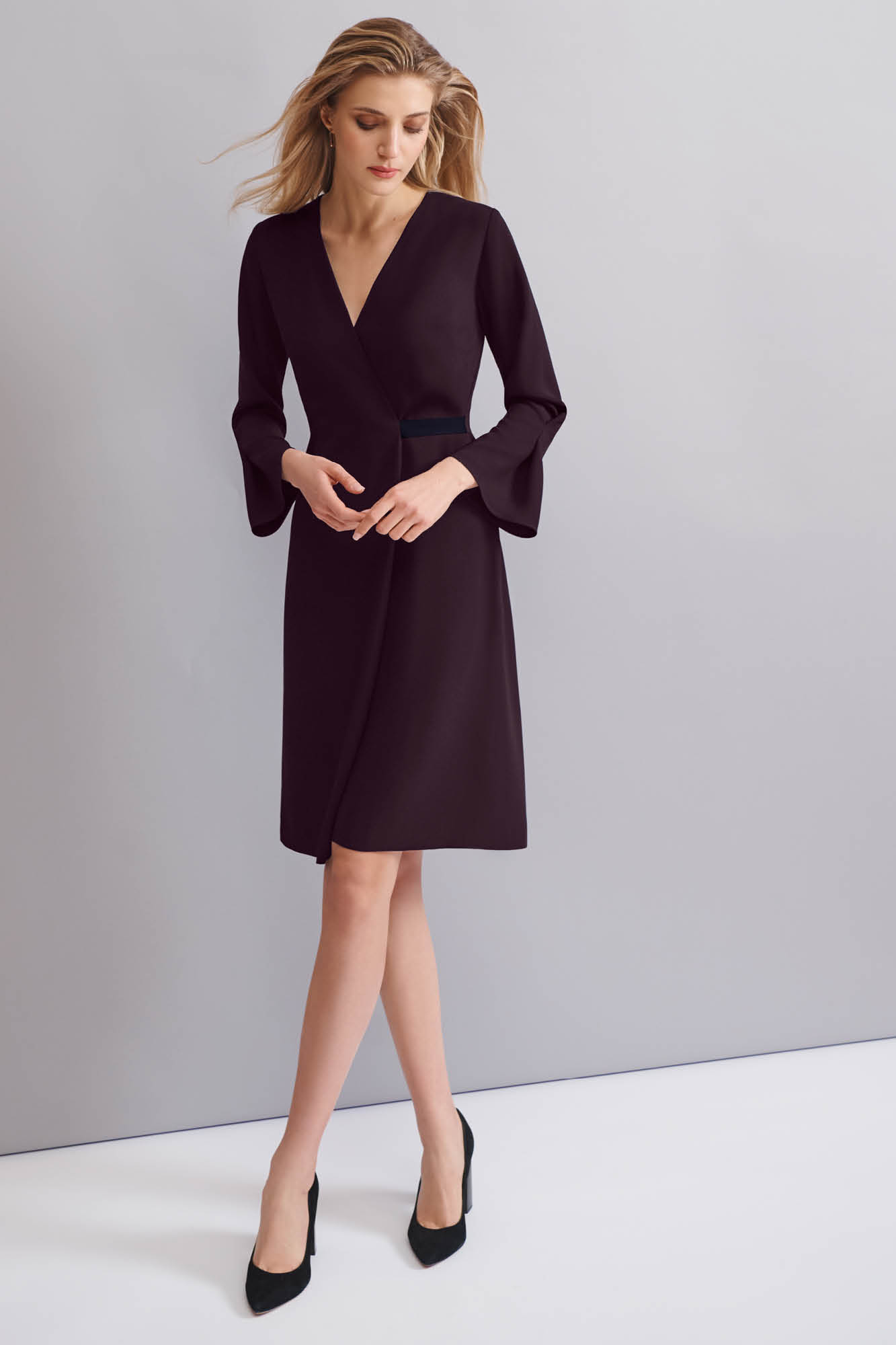 Marlow Aubergine and Navy Dress