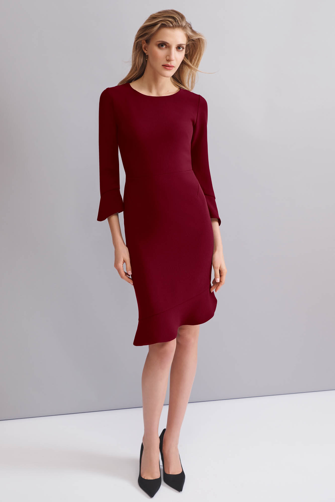Olympia Cranberry dress